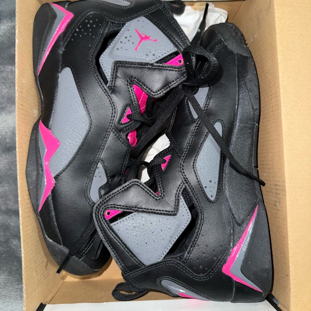 Jordan Black and Pink Sneakers